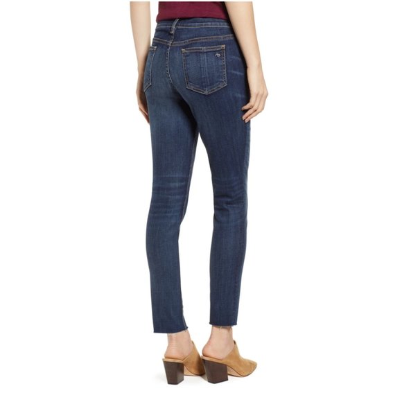 rag & bone Denim - rag & bone Raw Hem Ankle Skinny Jeans